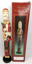 Vintage 1990s Windsor Collection Pencil Santa Figurine With Original Box picture