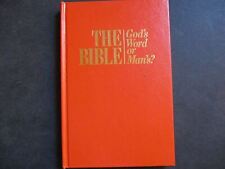 1989 The Bible-God's Word of Man's? book picture