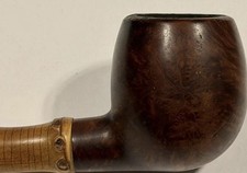Antique Scarce Kaywoodie Mandarin Burl and Bamboo Estate Smoking Tobacco Pipe picture