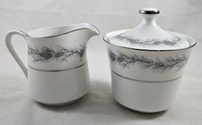 Style House Duchess Vintage Creamer & Sugar W/Lid Set Pinecone Japan picture