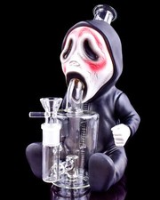 Monster Bong Glass Water Pipe Silicone Bong Alien Bong UFO Bong Hybrid Bong USA picture