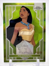 2023 Topps Chrome Disney 100 Pocahontas Green Refractor #/99 picture