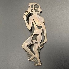 Vintage Hopi Bernard Dawahoya Native Fertility Kachina Silver Pin Brooch picture