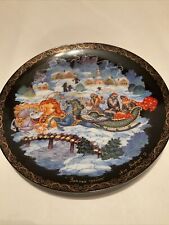 Vintage Limited Edition “Winter Troika” Decorative Plate “Russian Fairytales” picture
