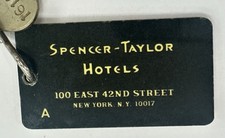 Spencer-Taylor Hotels 100 East 42nd Street New York, N.Y. 10017 Room Key #1612S picture
