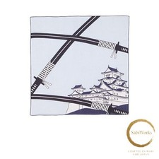 New [Noren] Gauze Handkerchief Japanorama Double Gauze Handkerchief - Sword and picture