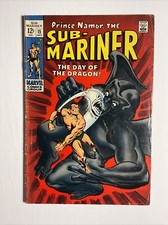 Sub-Mariner #15 (1969) 6.0 FN Silver Age Marvel Comic Book Dragon Man App picture