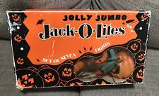 Vintage Halloween Jolly Jumbo Jack All Lites Jack-O’-Lantern String￼ Of Pumpkins picture