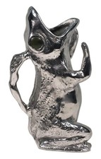 Vintage Arthur Court Designs Cast Aluminum Frog Pitcher 1986 With Stone Eyes picture