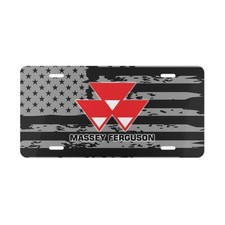 For Massey Ferguson Tractor Fans BW USA License Plate Auto Car Tag picture