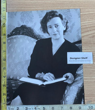 Lillian Hellman Seated On Sofa With Book 1940 Scene Book Photograph picture