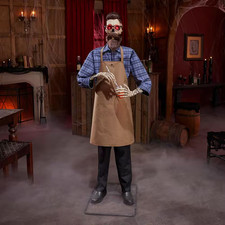 6 FT Grave & Bones Animated LED John the Last Call Mixologist picture
