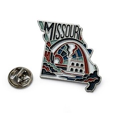 Missouri State Enamel Pin – Show Me State Collectible Lapel Pin picture