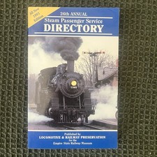 1991 Steam Passenger Service Directory 26th Ed COMPLETE w/ UNUSED Coupons ESRM picture