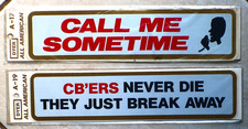 2 vintage cb radio bumper stickers dyer all american stickers NOS picture