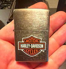 Harley-Davidson Motor Cycles Logo Zippo Lighter w/ Box Card Insert USA K14 picture