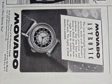 1944 Movado Astronic Watertight 24 hour watch  Vintage Ad  picture