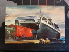 Ludington MI 1950s PMRR C&O SS Badger Car Rail Ferry post card Manitowoc WI LMCS picture