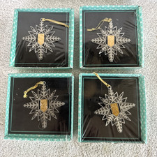 4-VTG Christmas Ornaments Bugs Bunny USPS Looney Tunes Pewter Snowflake 1997 picture