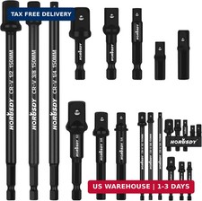 11-Piece Impact Socket Adapter Set, 1/4-Inch Hex Shank, Cr-V Steel High Torque D picture
