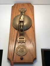 VTG SFC Co Brass San Francisco Cable Car Bell Pull Chain Wall Mount Door Knocker picture