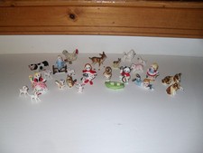 Vintage Miniature Figurines Nursery Rhymes Dogs Pig Owl & Pussycat Mary Lamb ++ picture
