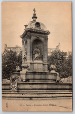c1910s UDB Paris France Fontaine Saint-Sulpice Antique Postcard picture