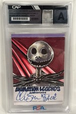 2025 Animation Legends Chris Sarandon Signed Sketch 1/1 Auto Jack Skellington picture