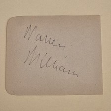 Warren William Signed Actor The Wolf Man Autograph Page Auto Peggy Moran picture