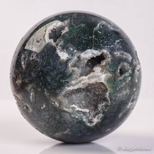 486g 72mm Moss Agate Sphere Crystal Natural Aquatic Plant Water Grass Reiki Ball picture