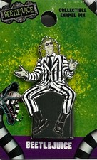 Enamel Pin - Beetlejuice Embossed Lapel Pin Badge NEW picture