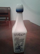  Vandermint Blue & White Windmill Liquor Decanter Delft Style Tulip Lid picture