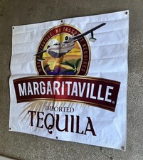Vtg Margaritaville Plastic Banner Man Cave 40 X 35 picture