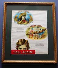 Antique Original c.1933 Cigar Advertising Poster Fortune Mag 15.5