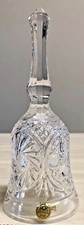 Vintage RCR Cut Crystal Hand Bell Royal Crystal Rock Italy 7.5 Inch Tall picture