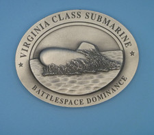 Virginia Class Submarine SSN 774 Battlespace Dominance Team Member paperweight picture