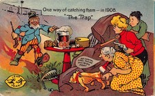 1908 Leap Year One Way Catching Them “The Trap” 1060 Postcard picture