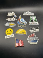 Vintage Travel Souvenir Refrigerator Magnets Lot 10 Pc US Capitol DC Amish MD picture