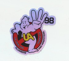UA LOCAL 398 POMONA CA  PLUMBERS & PIPEFITTERS GHOSTBUSTERS Holographic Sticker picture