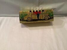 VINTAGE Avon Solid Gold Cadillac Car 6oz Wild Country After Shave ORIG BOX NOS picture