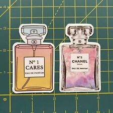 Chanel No 5 No 1 Perfume Bottle Sticker 2 Pack picture