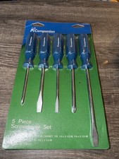 Rare Sears Companion 5pc Blue Hard Handle Screwdriver Set 30491 Like Craftsman picture