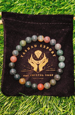 Bloodstone Bracelet 8mm Natural Gemstone Healing Crystal Energy Stretch Beads. picture