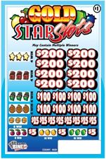 NEW pull tickets **OVERSTOCK DISCOUNT** GOLD STAR SLOTS - Instant Tabs picture