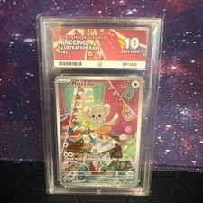 2024 POKEMON TEF EN-TEMPORAL FORCES ILLUSTRATION RARE #182 MINCCINO  ace 10 picture