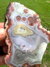 Beautiful Natural Berber Agate Half - lovely formations - 106g picture