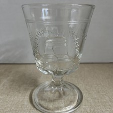 EAPG Adams & Co. Centennial 1876 aka Liberty Bell Goblet 200 YEARS AGO History picture