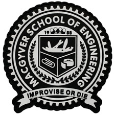 Improvise or Die Macgyver School of Engineering PVC Patch - PVC RUBBER 3