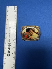 Princess Diana Pin Button Pinback Prince Charles Danbury Mint Collection Gold 24 picture