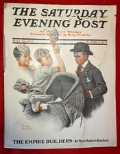 Original 1916 Saturday Evening Post First Normal Rockwell Cover -SHIPS FREE picture